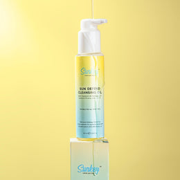 Sun Defend Cleansing Oil with Tripeptide-85 Technology & the Goodness of Ginseng, Jojoba, and Vitamin E