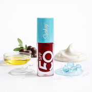 Petal Pink Repairing Lip Oil with SPF 50 | Invitro Tested