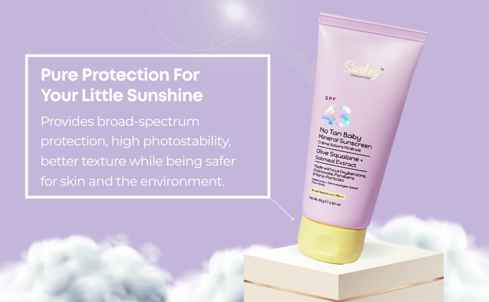 Sunkey No Tan Baby Mineral Sunscreen banner 2