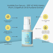 Invisible Sun Serum - SPF 42 With Kakdu Plum, Grapefruit Oil & Purslane Extract