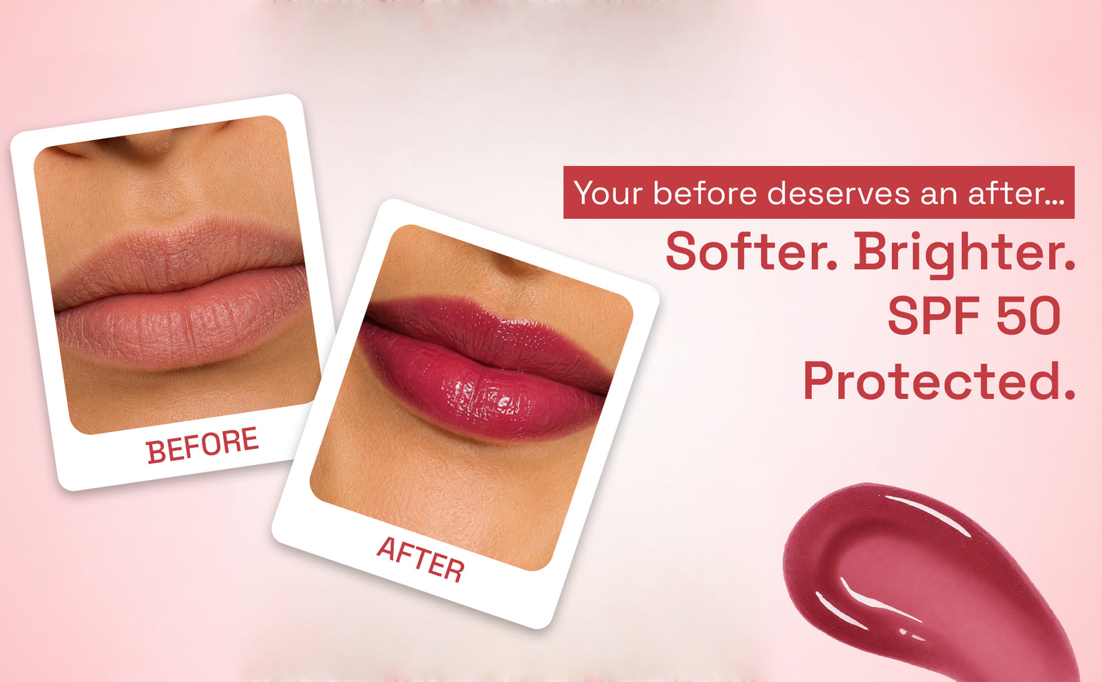 Sunkey lip oil — Before After