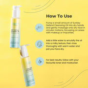 Sun Defend Cleansing Oil with Tripeptide-85 Technology & the Goodness of Ginseng, Jojoba, and Vitamin E