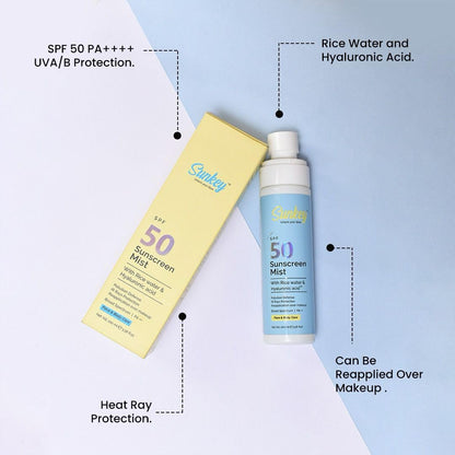 Sunscreen Mist – SPF 50 With Rice Water & Quinoa Extract