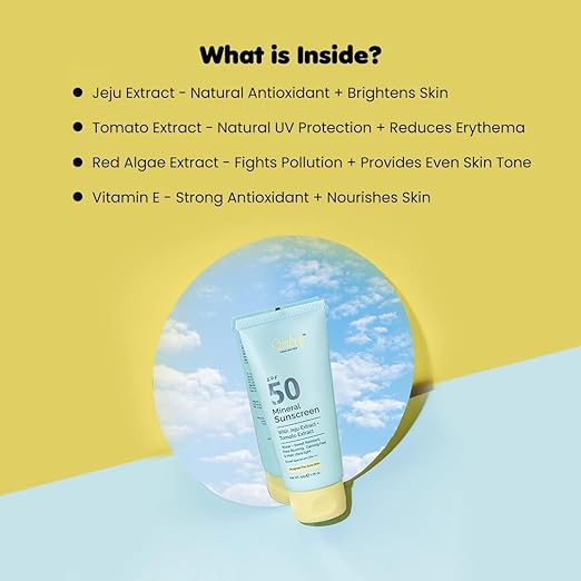 Mineral Sunscreen – SPF 50 With Jeju And Tomato Extract