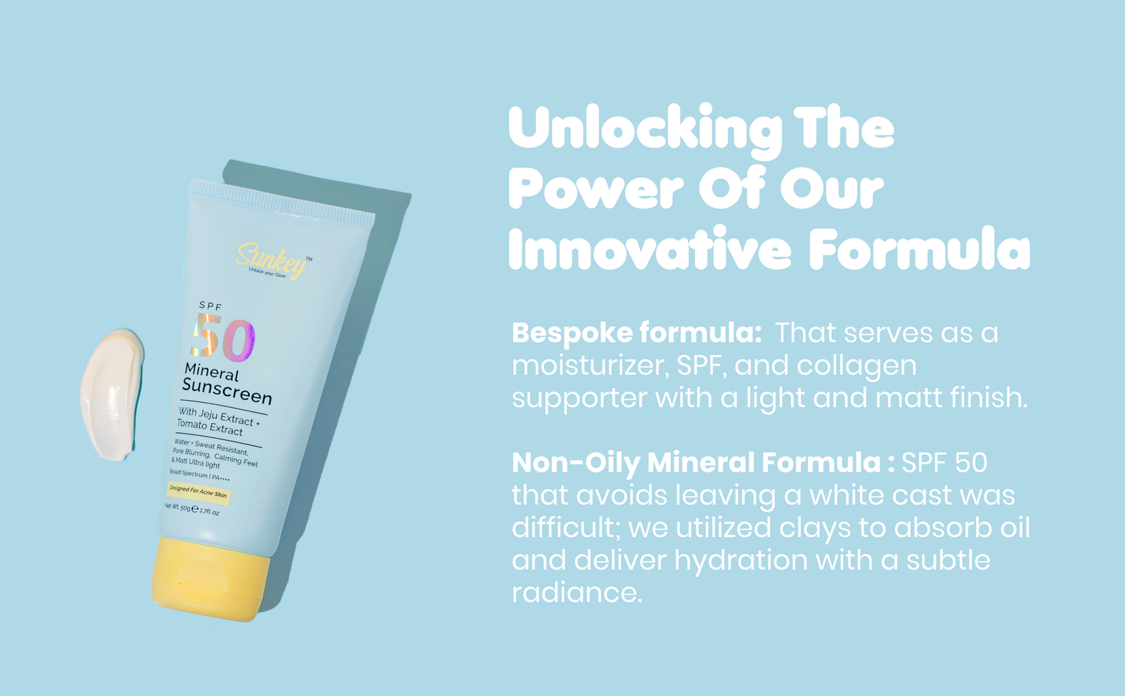 Sunkey Mineral Sunscreen SPF 50 banner 5
