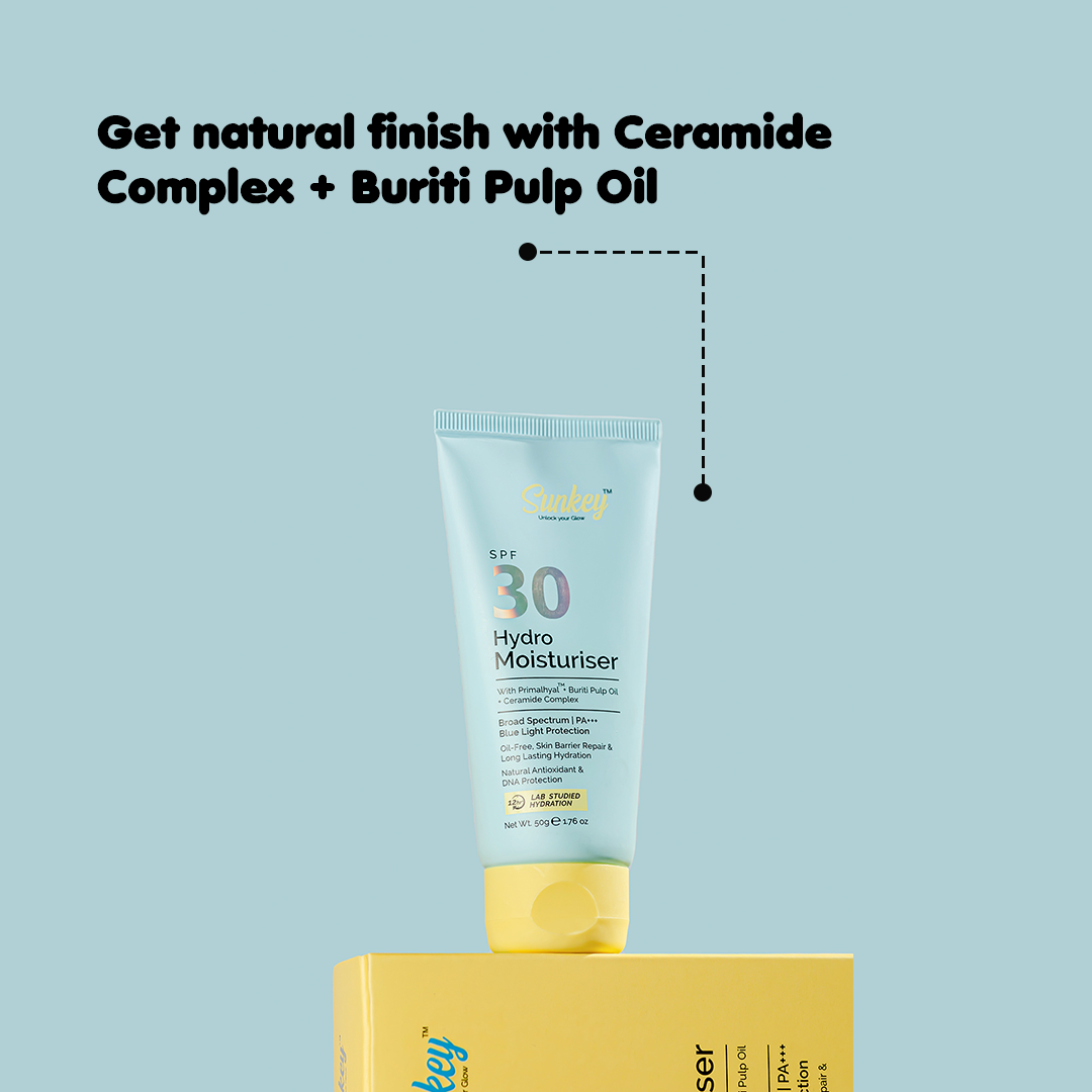 Hydro Moisturiser – SPF 30 With Primalhyal, Ceramide Complex & Buriti Pulp Oil