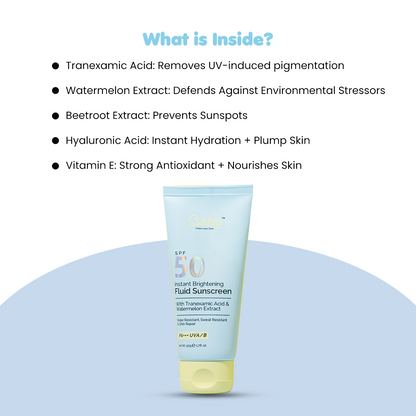 Fluid Sunscreen – SPF 50 With Tranexamic Acid & Watermelon Extract