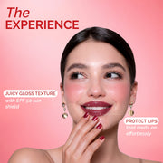 Petal Pink Repairing Lip Oil with SPF 50 | Invitro Tested