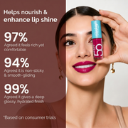 Petal Pink Repairing Lip Oil with SPF 50 | Invitro Tested