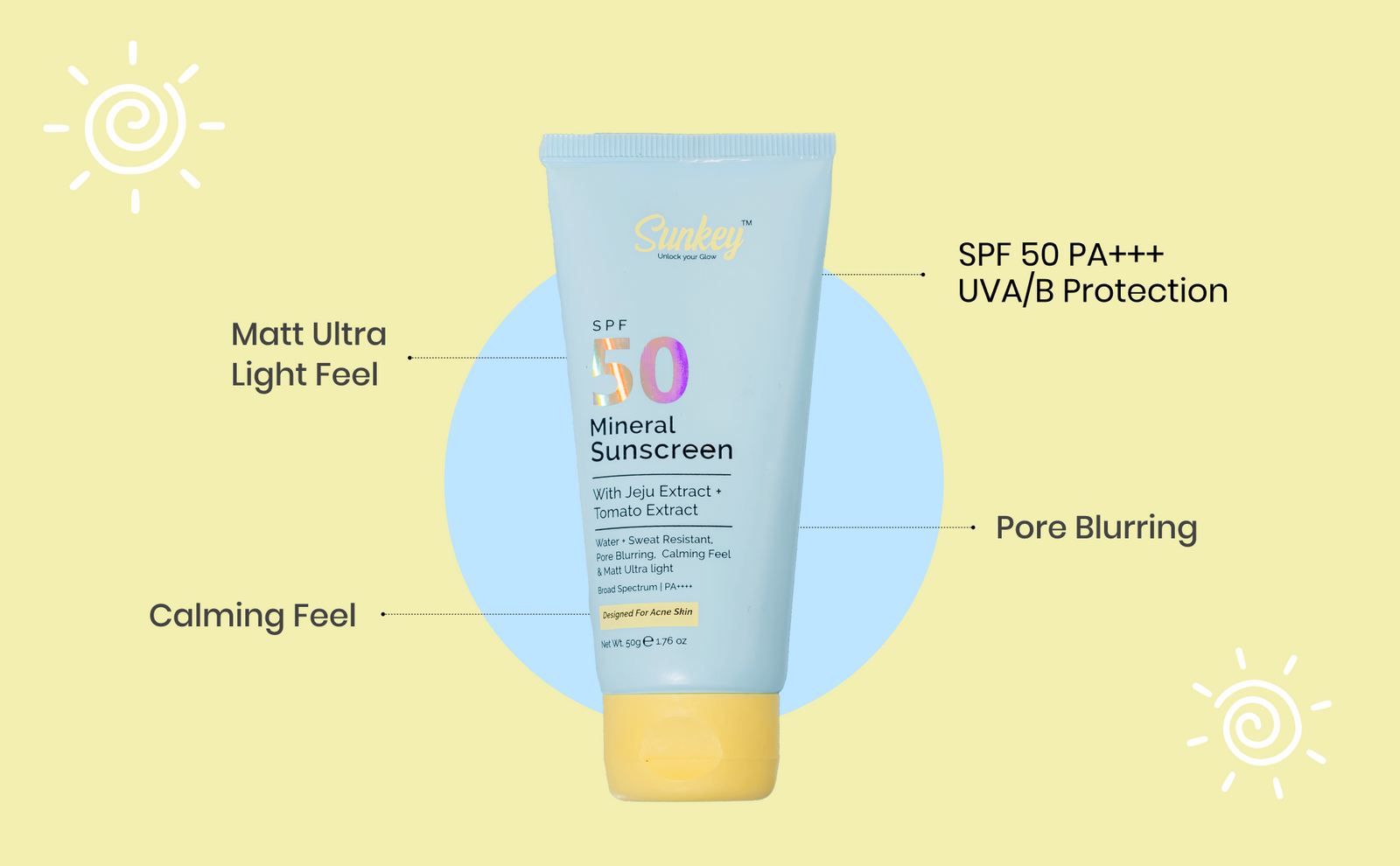 Sunkey Mineral Sunscreen SPF 50 banner 2